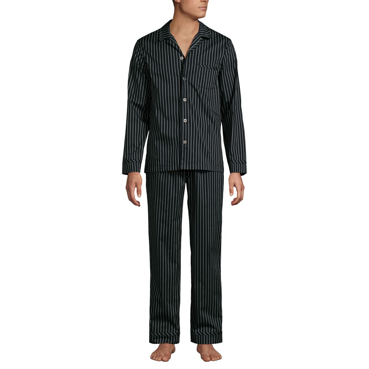 Men's Long Sleeve Cooling Woven Sleep Set
