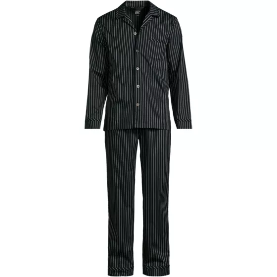 Men's Long Sleeve Temperature Regulating Woven Sleep Set - primary