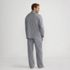Men's Long Sleeve Temperature Regulating Woven Sleep Set, Back