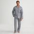 Men's Long Sleeve Temperature Regulating Woven Sleep Set, Front