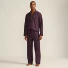 Men's Long Sleeve Cooling Woven Sleep Set