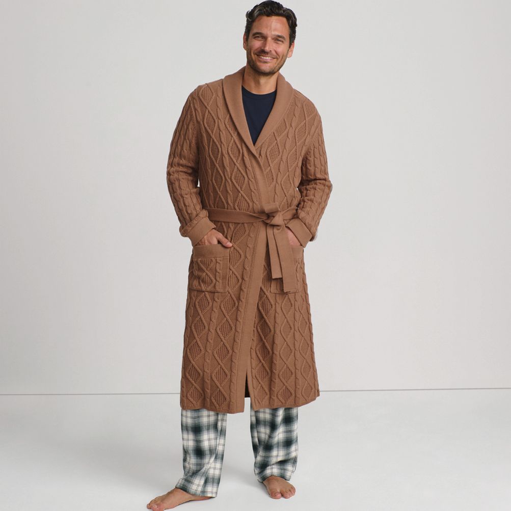Lands end sweatshirt robe best sale