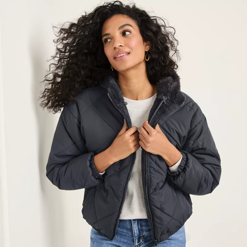 Women's FeatherFree Insulated Diamond Quilted Reversible Jacket, alternative image