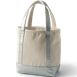 Medium Metallic 5 Pocket Open Top Canvas Tote Bag, Back