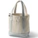 Medium Metallic 5 Pocket Open Top Canvas Tote Bag, Front