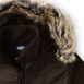 Men's Hooded Half Zip Faux Fur Sherpa Fleece Pullover, alternative image