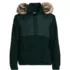 Men's Hooded Half Zip Faux Fur Sherpa Fleece Pullover, Front