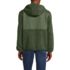 Men's Hooded Half Zip Sherpa Fleece Pullover, Back