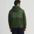 Men's Hooded Half Zip Sherpa Fleece Pullover, Back