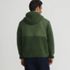 Men's Hooded Half Zip Sherpa Fleece Pullover, Back