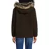 Women's Hooded Half Zip Faux Fur Sherpa Fleece Pullover, Back