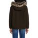 Women's Hooded Half Zip Faux Fur Sherpa Fleece Pullover, Back