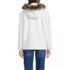 Women's Hooded Half Zip Faux Fur Sherpa Fleece Pullover, Back
