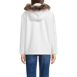 Women's Hooded Half Zip Faux Fur Sherpa Fleece Pullover, Back