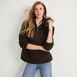 Women's Hooded Half Zip Faux Fur Sherpa Fleece Pullover, alternative image