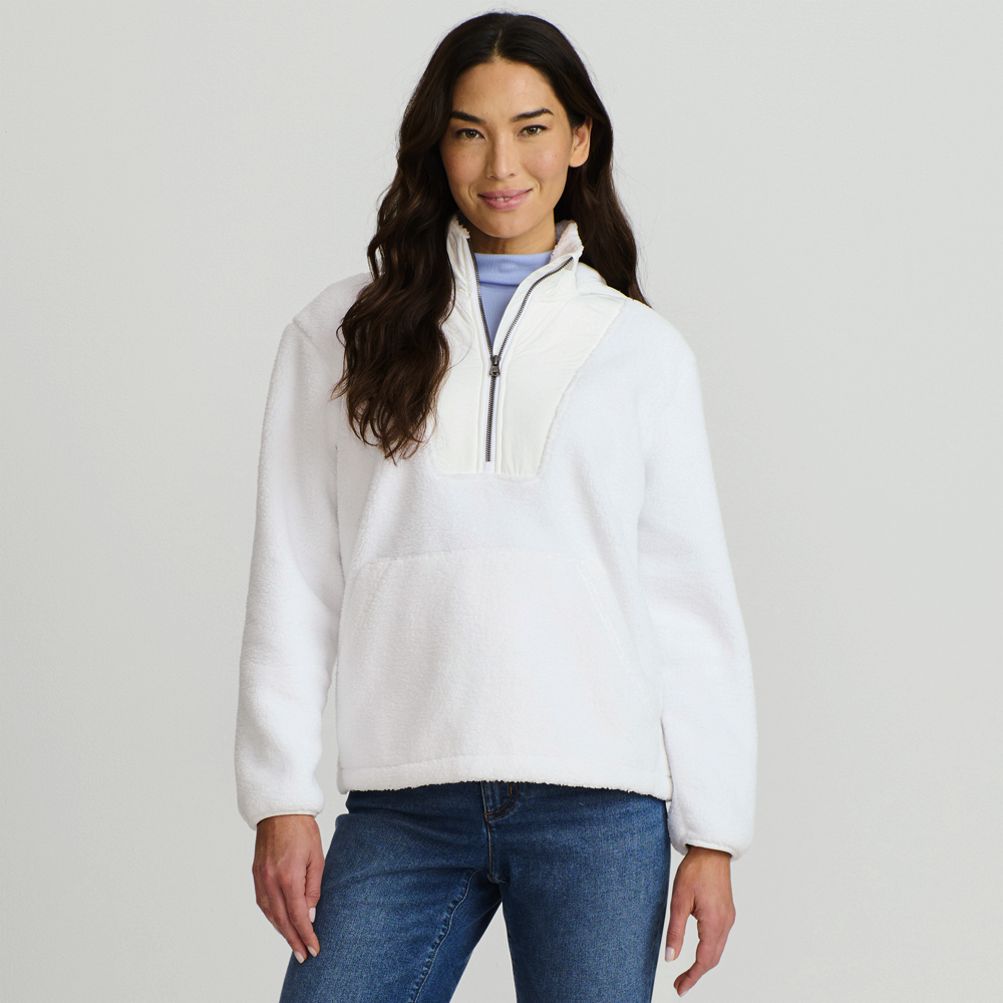Faux fur sherpa pullover sale