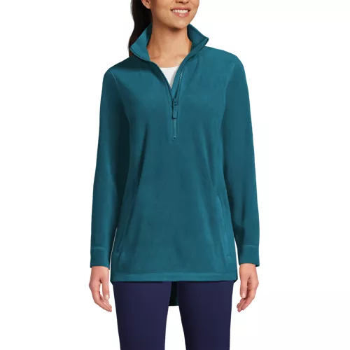 Women's Anyweather Quarter Zip Fleece Tunic Pullover, Front