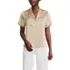 Women's Satin Short Sleeve Shirt, Front