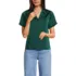 Women's Satin Short Sleeve Shirt, Front