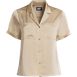 Women's Satin Short Sleeve Shirt, Front