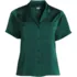 Women's Satin Short Sleeve Shirt, Front