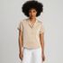 Women's Satin Short Sleeve Shirt, Front