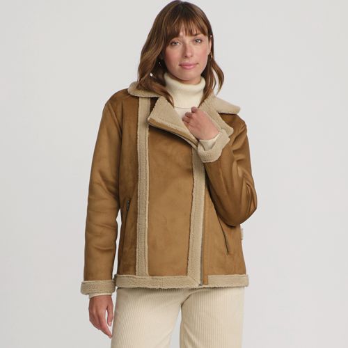 Women's Faux Shearling Jacket - image 3