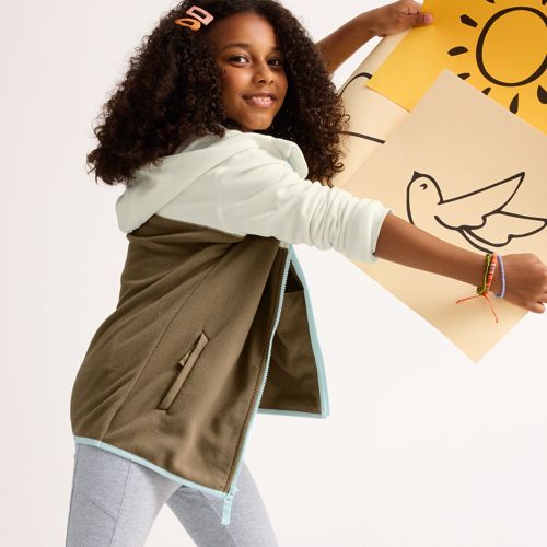 Kids Sherpa Fleece Hooded Jacket