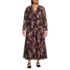 Women's Plus Size Chiffon Midi Dress, Front