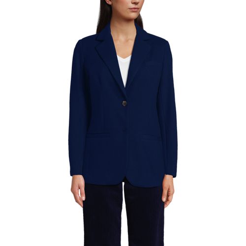 Women's Brushed Ponte Traditional Blazer - image 3