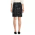 Women's Knit Velvet Sequin Above the Knee Skirt, Back
