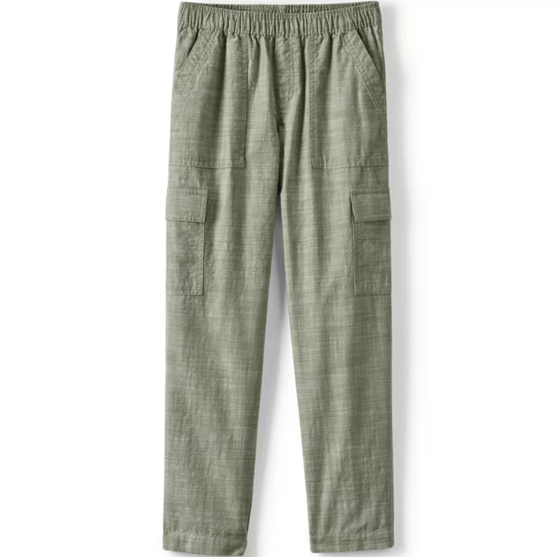 Girls Woven Pull On Utility Cargo Pants, alternative image