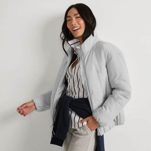 Women's Insulated Wide Channel Commuter Jacket | Lands' End