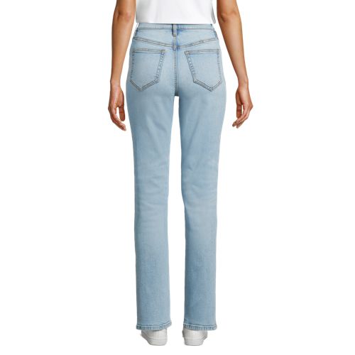 Women's High Rise Straight Leg Jeans, Back