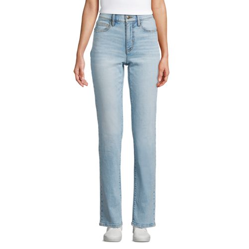 Women's High Rise Straight Leg Jeans, Front
