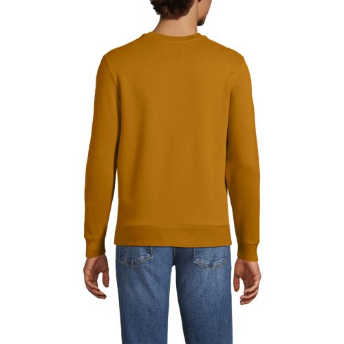  Lands' End Rundhals-sweatshirt Serious Sweats, Herren, Größe:44-46 Regular, Gelb, Baumwoll-mischung/polyester-mischung, By Lands' End 