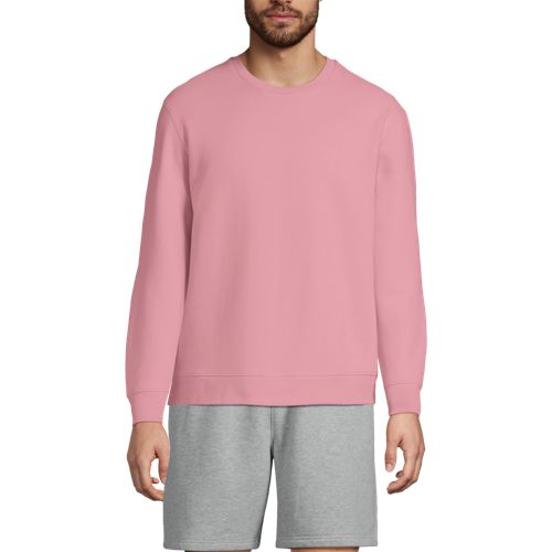  Lands' End Rundhals-sweatshirt Serious Sweats, Herren, Größe:44-46 Regular, Rot, Baumwoll-mischung/polyester-mischung, By Lands' End 