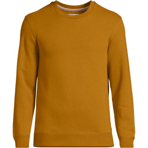 Serious Sweats Sweatshirt, Men, size: S, regular, Yellow, Cotton-blend/Poly-blend, by Lands' End