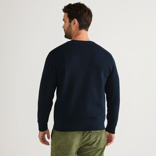  Lands' End Rundhals-sweatshirt Serious Sweats, Herren, Größe:44-46 Regular, Blau, Baumwoll-mischung/polyester-mischung, By Lands' End 