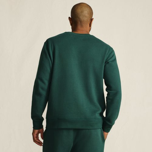  Lands' End Rundhals-sweatshirt Serious Sweats, Herren, Größe:44-46 Regular, Grün, Baumwoll-mischung/polyester-mischung, By Lands' End 
