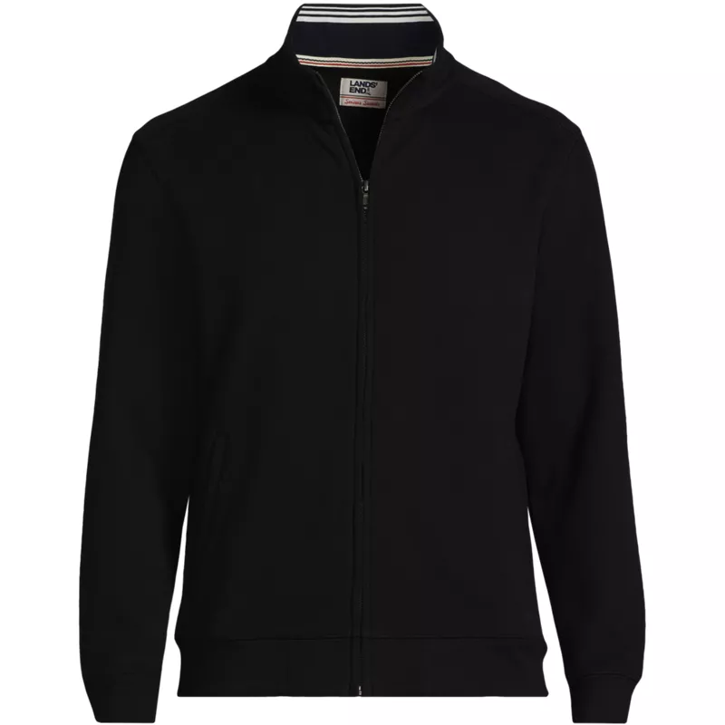 Men's Long Sleeve Serious Sweats Mock Full Zip, Front