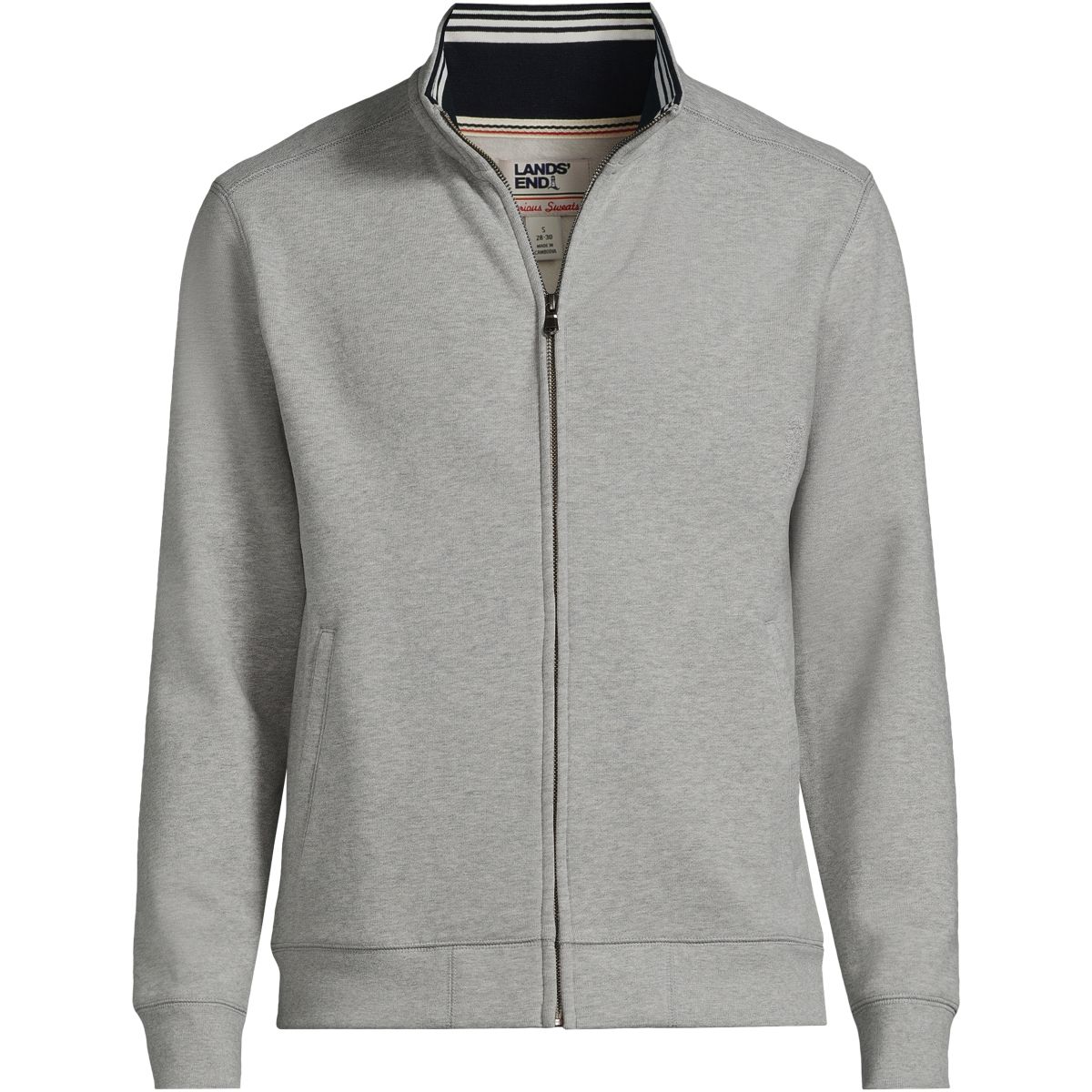 Men's Long Sleeve Serious Sweats Mock Full Zip