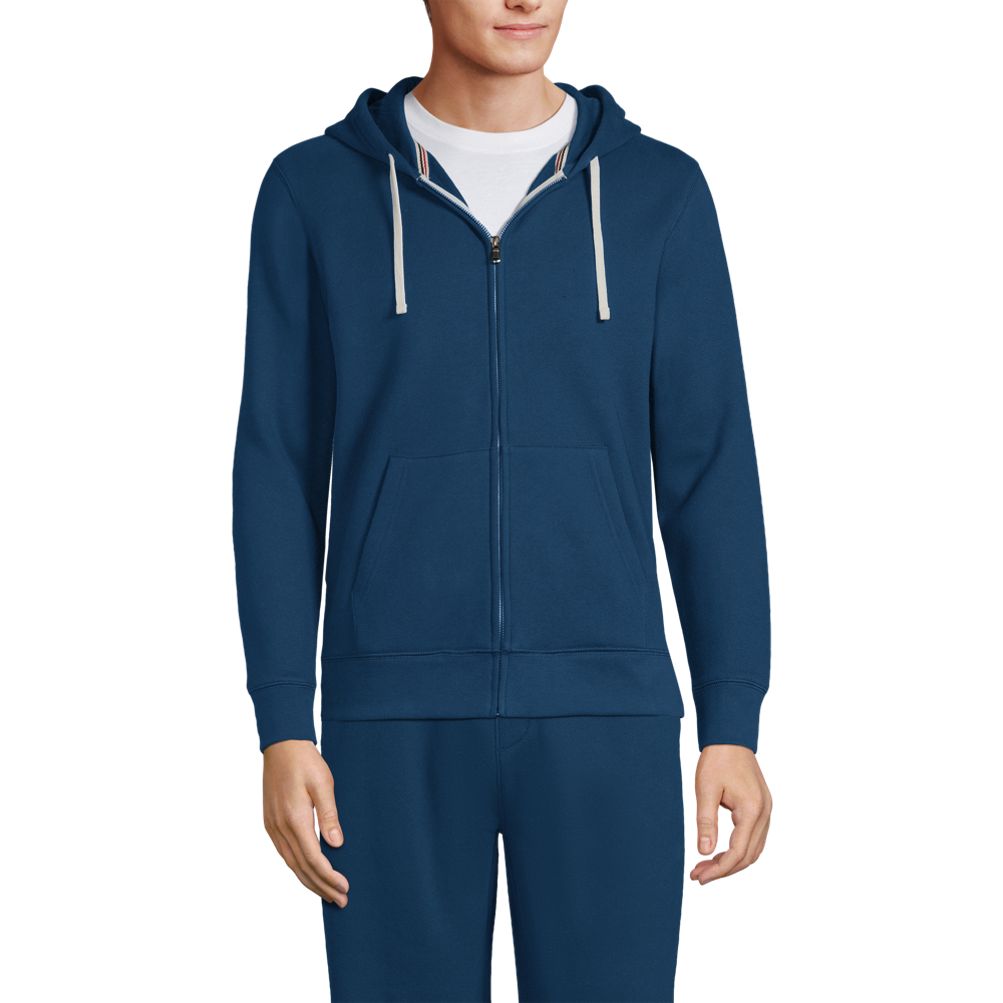 Men's Long Sleeve Serious Sweats Full Zip Hoodie | Lands' End