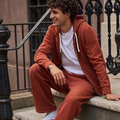 Men's Long Sleeve Serious Sweats Full Zip Hoodie - primary