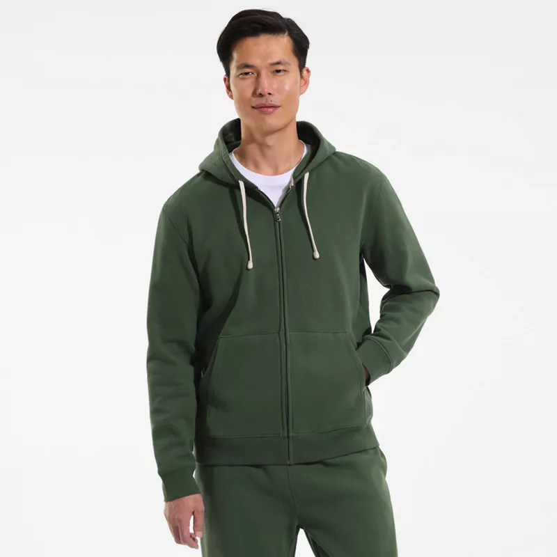 Men's Long Sleeve Serious Sweats Full Zip Hoodie, Front