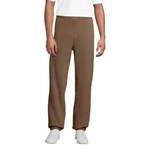  Lands' End Serious Sweats Jogginghose, Herren, Größe:44-46 Regular, Braun, Baumwoll-mischung/polyester-mischung, By Lands' End 