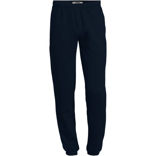 Serious Sweats Joggers, Men, size: M, regular, Blue, Cotton-blend/Poly-blend, by Lands' End