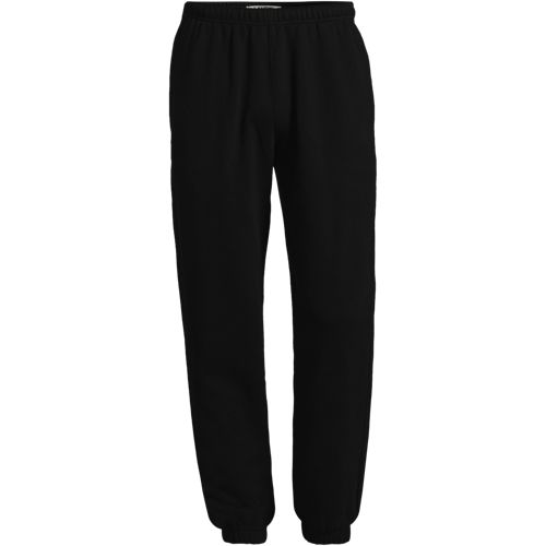 Serious Sweats Joggers, Men, size: XL, regular, Black, Cotton-blend/Poly-blend, by Lands' End