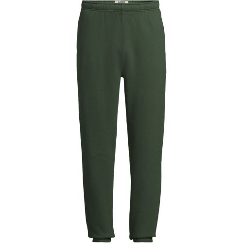 Serious Sweats Joggers, Men, size: L, regular, Green, Cotton-blend/Poly-blend, by Lands' End