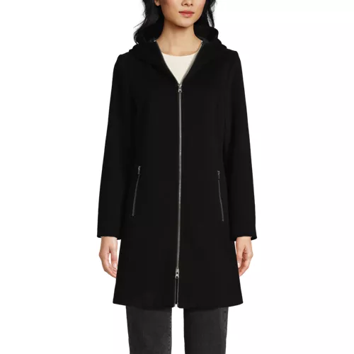 Women's Wool Coat with Removable Dickey, alternative image